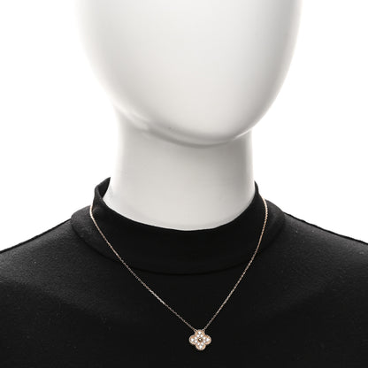 Van Cleef & Arpels 18K Rose Gold Diamond Vintage Alhambra Pendant Necklace 2 of 6