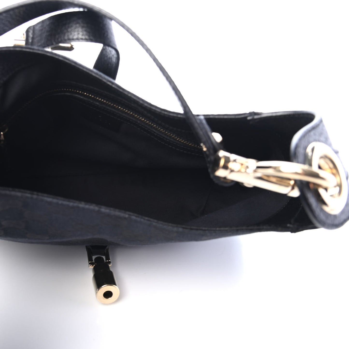 Monogram Piston Lock Jackie O Hobo Black