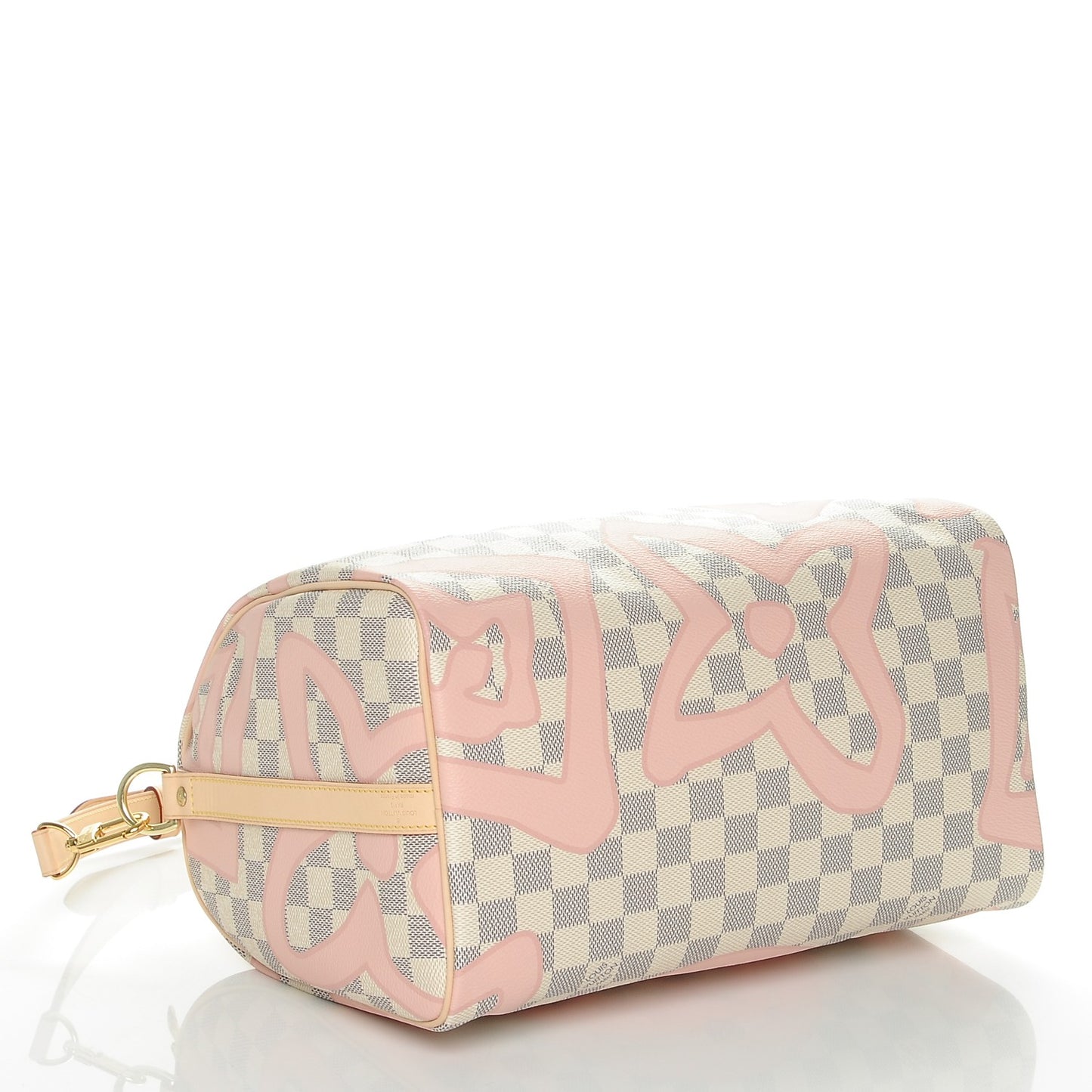 Damier Azur Tahitienne Speedy Bandouliere 30 Rose Ballerine