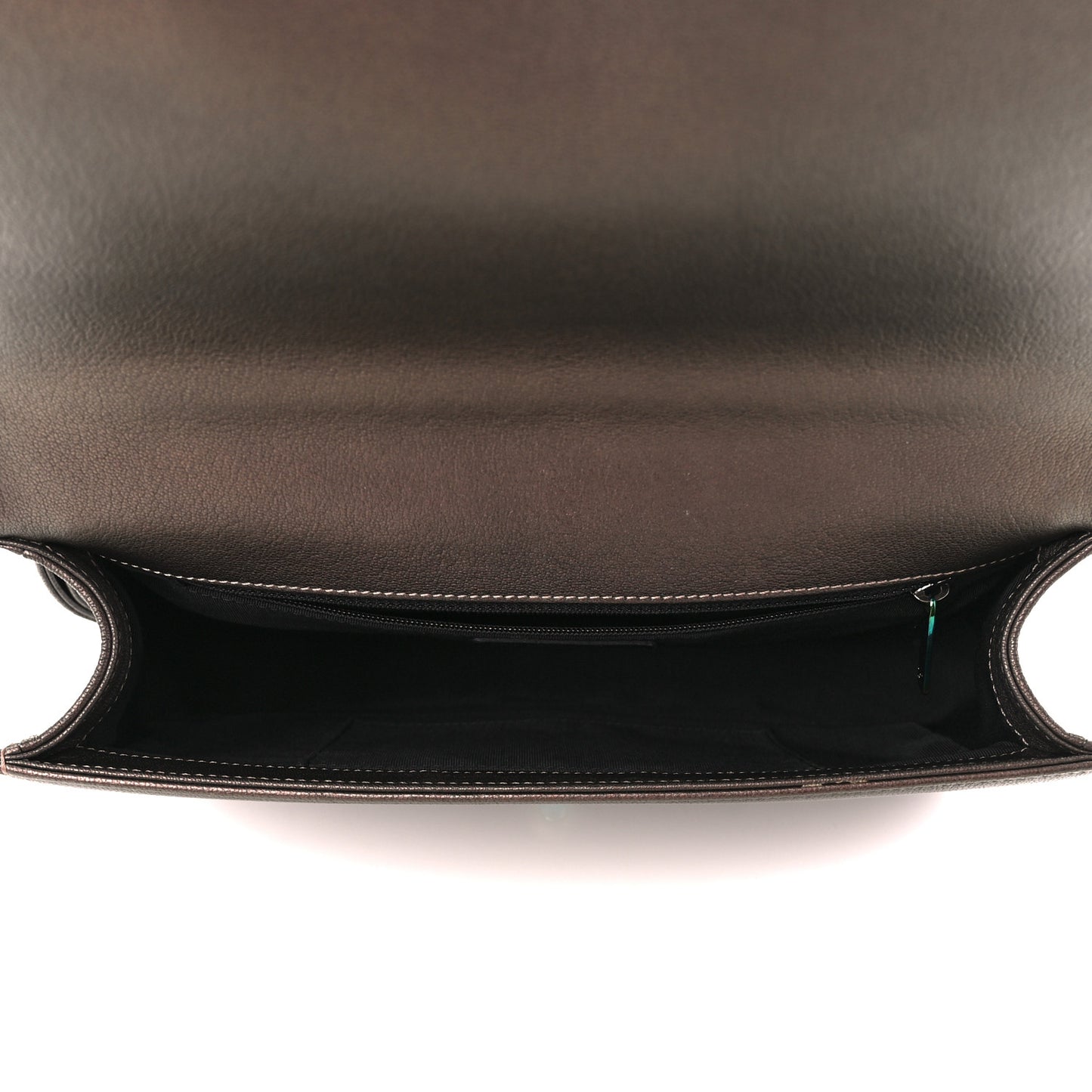 Iridescent Goatskin Quilted New Medium Boy Flap Dark Gold