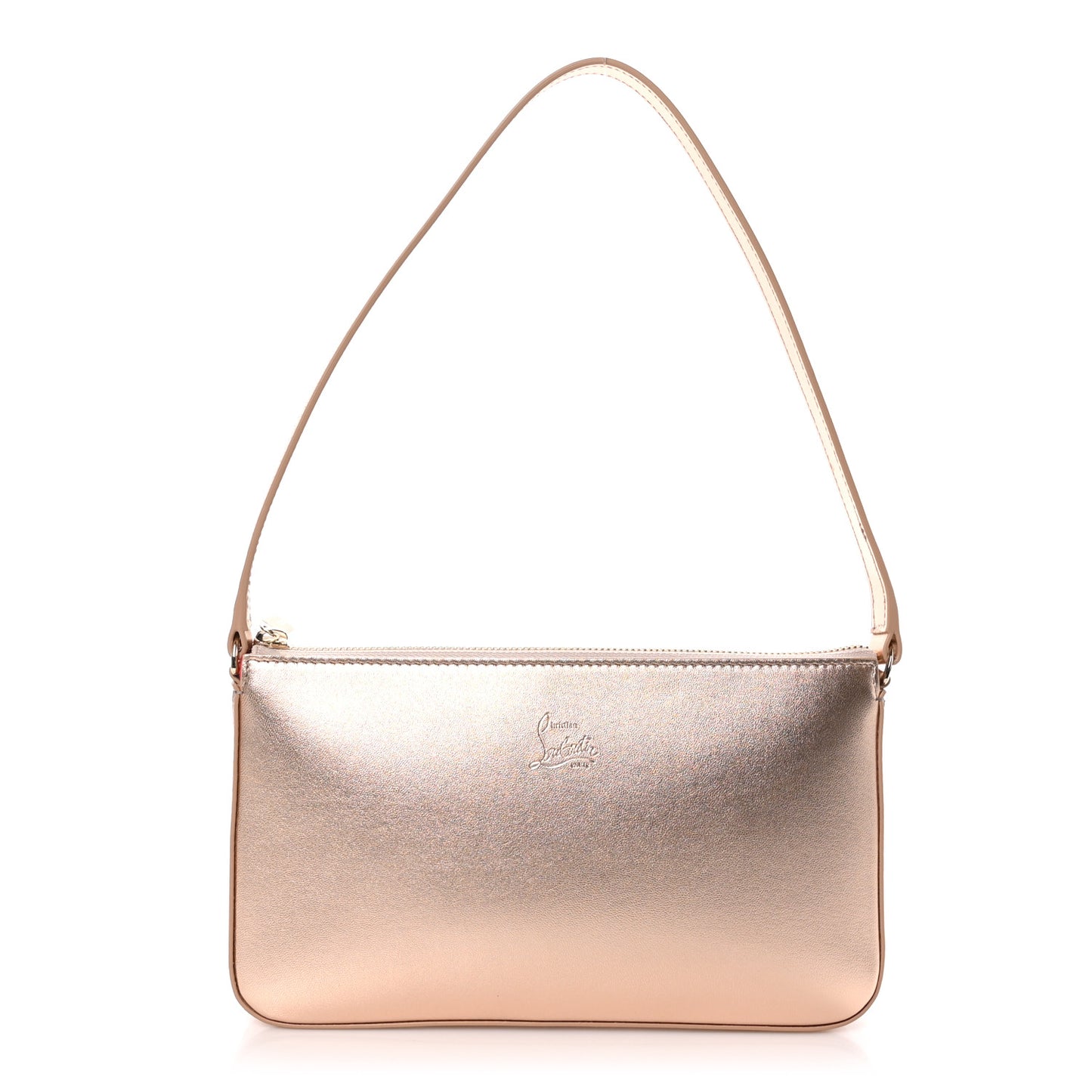 Metallic Nappa Loubila Shoulder Bag Leche