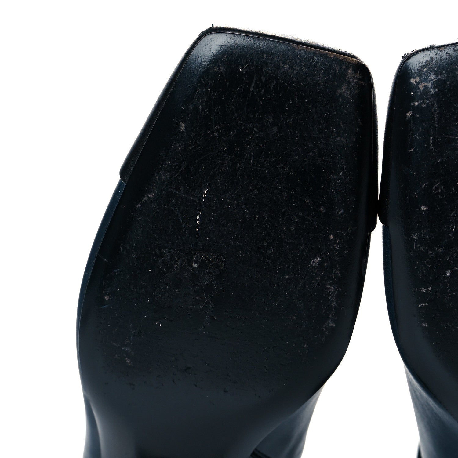 Chanel Lambskin Cap Toe Ankle Boots 38.5 Navy Black 8 of 10