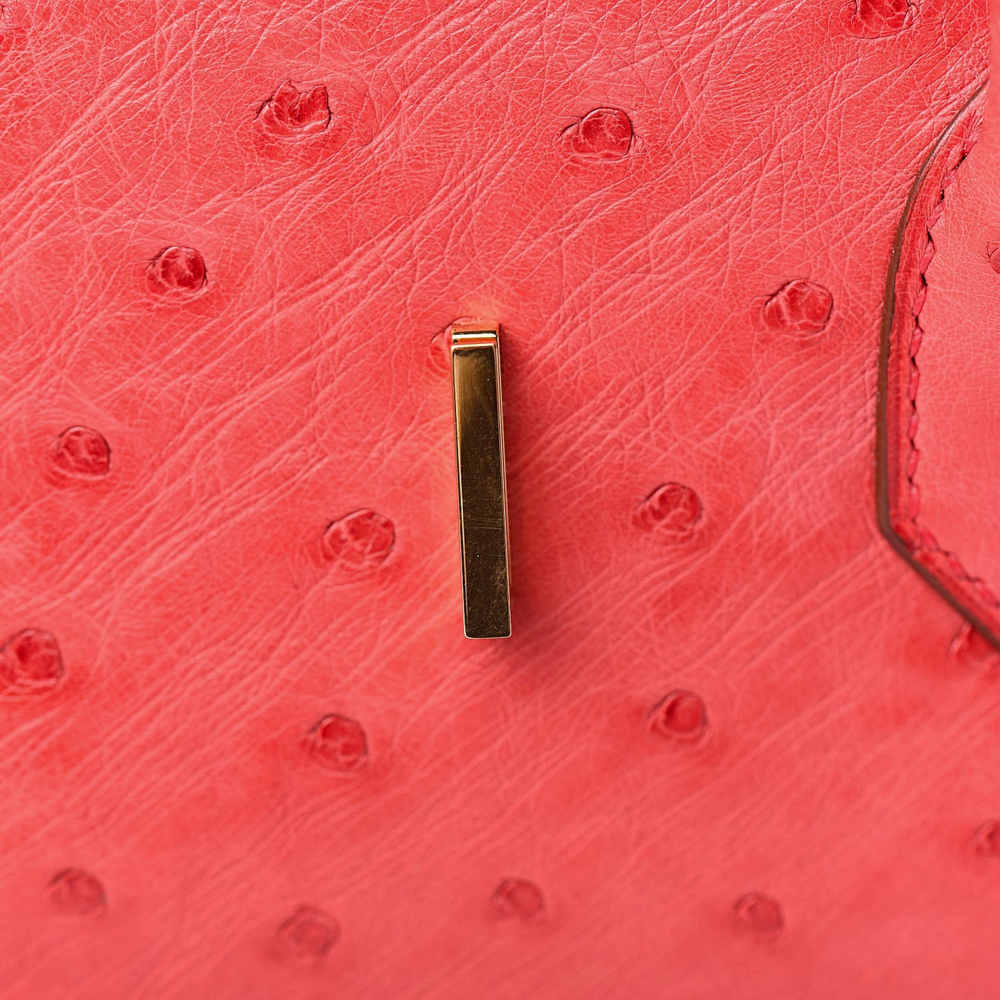 Ostrich Birkin 35 Rouge Vif