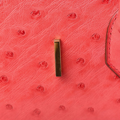 Hermes Ostrich Birkin 35 Rouge Vif 22 of 37