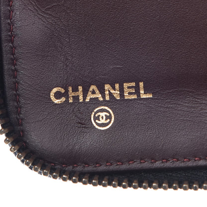 Chanel Caviar Quilted Large Zip Around Organizer Wallet Black 6 of 14