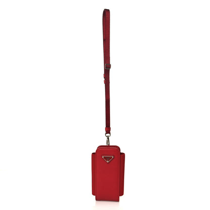Prada Saffiano Phone Case Pouch Fuoco 1 of 5