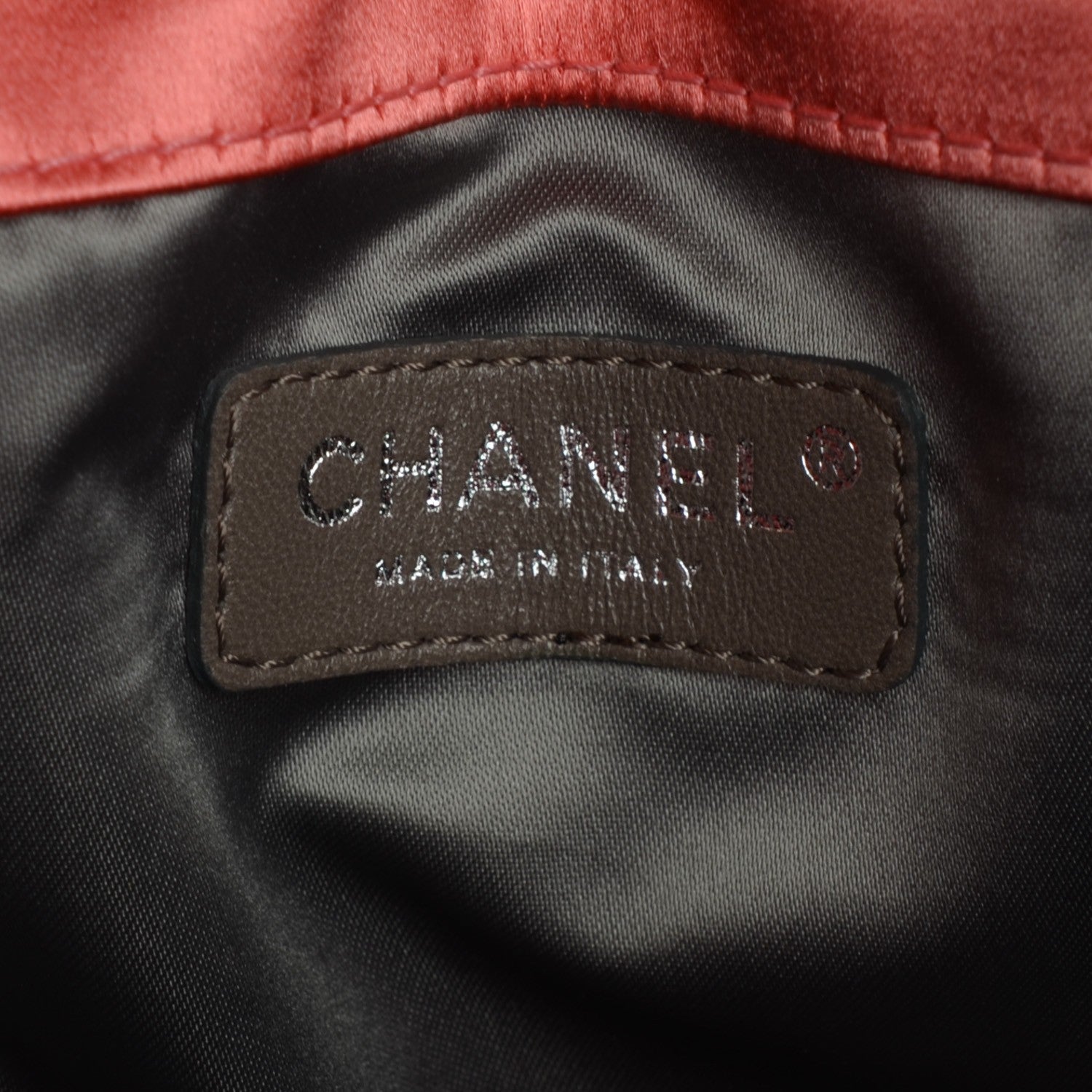 Chanel Satin Melrose Cabas Light Red 6 of 8