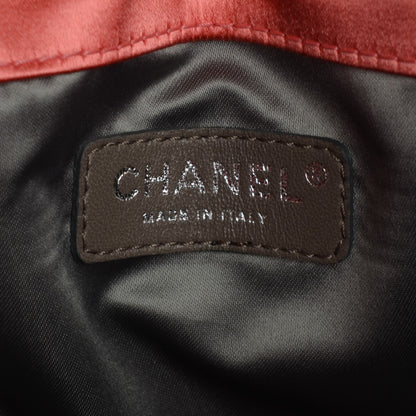 Chanel Satin Melrose Cabas Light Red 6 of 8