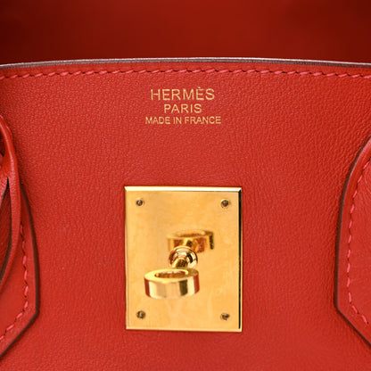 Hermes Swift Birkin 30 Rouge Vif 6 of 17