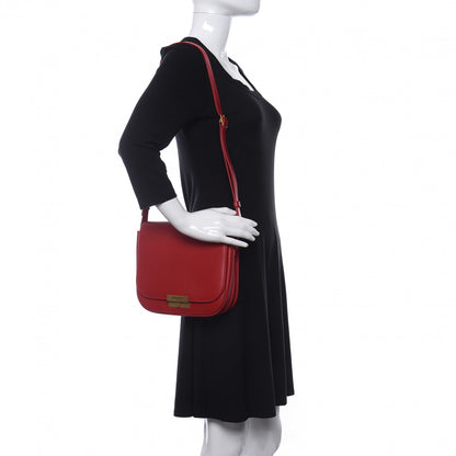 Saint Laurent Calfskin Betty Messenger Red 2 of 9