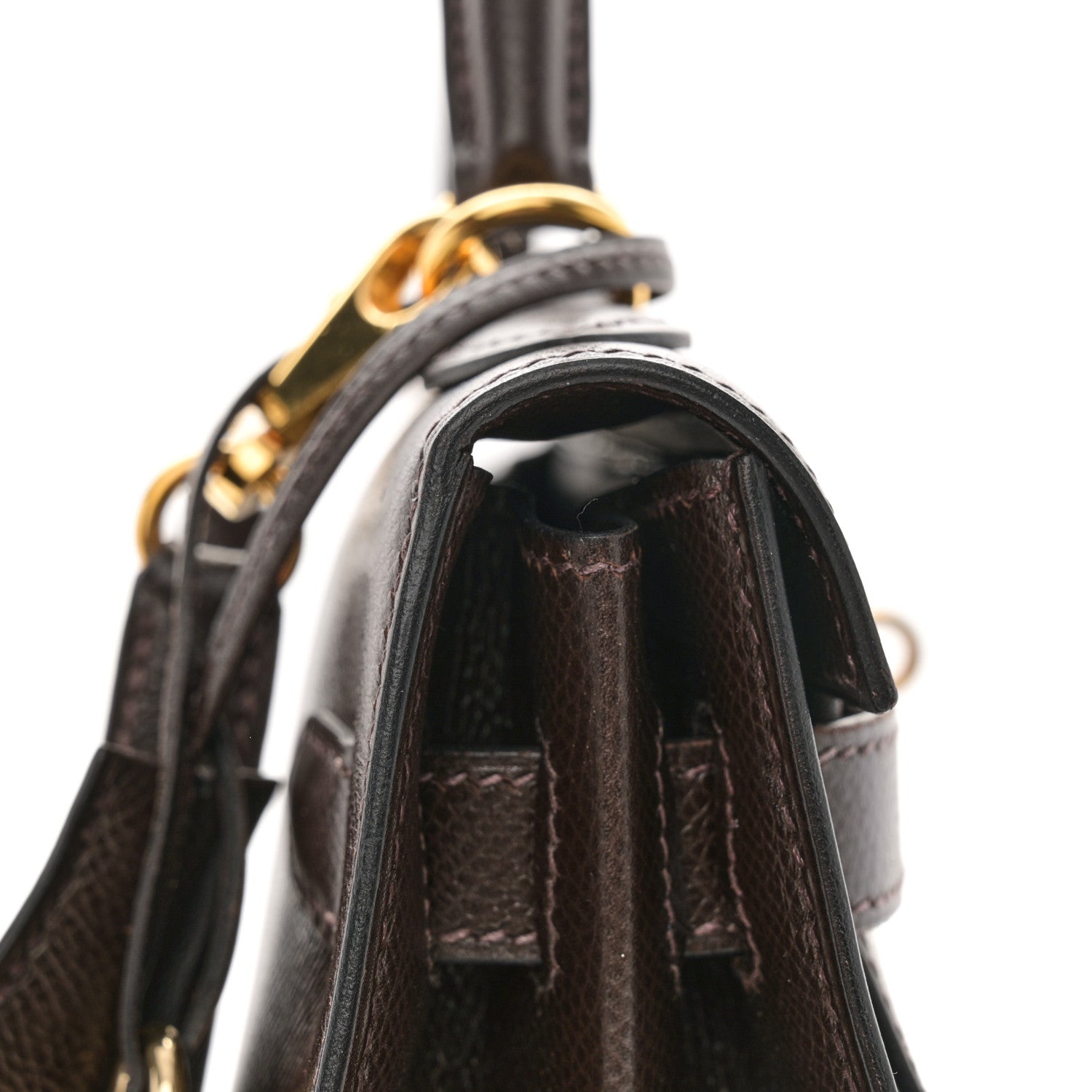Hermes Epsom Kelly Sellier 32 Chocolate 12 of 23