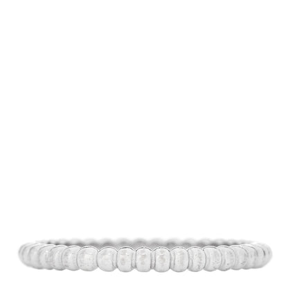 Van Cleef & Arpels 18K White Gold Small Perlee Ring 60 9 3 of 5