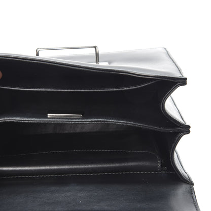 Prada Soft Calfskin Impunture Diagramme Cahier Bag Black 4 of 8