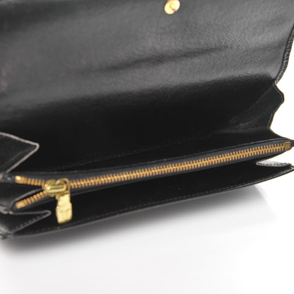 Louis Vuitton Epi Sarah Wallet Black 5 of 9