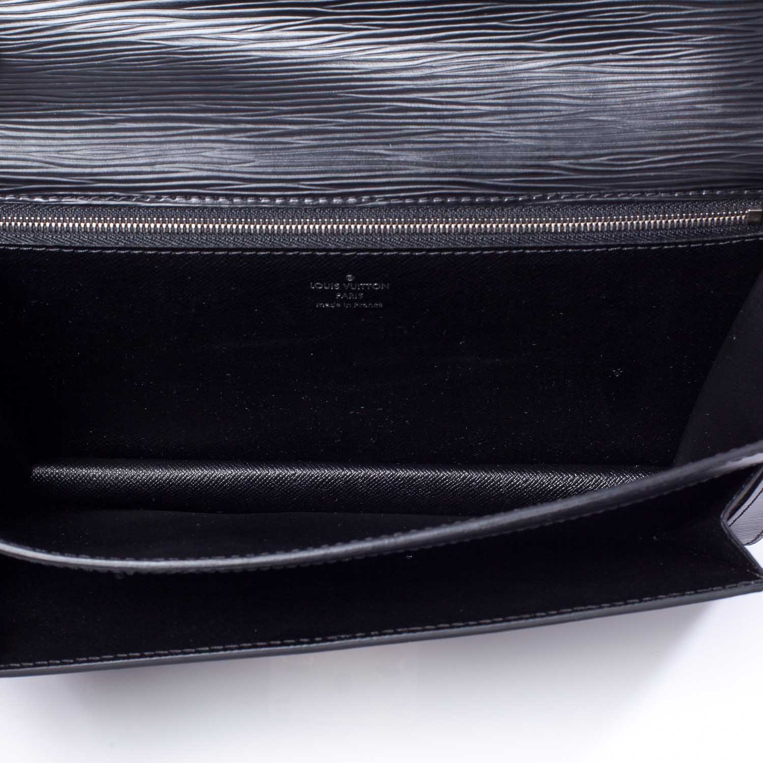 Louis Vuitton Epi Pochette Sellier Dragonne Clutch Black 9 of 10