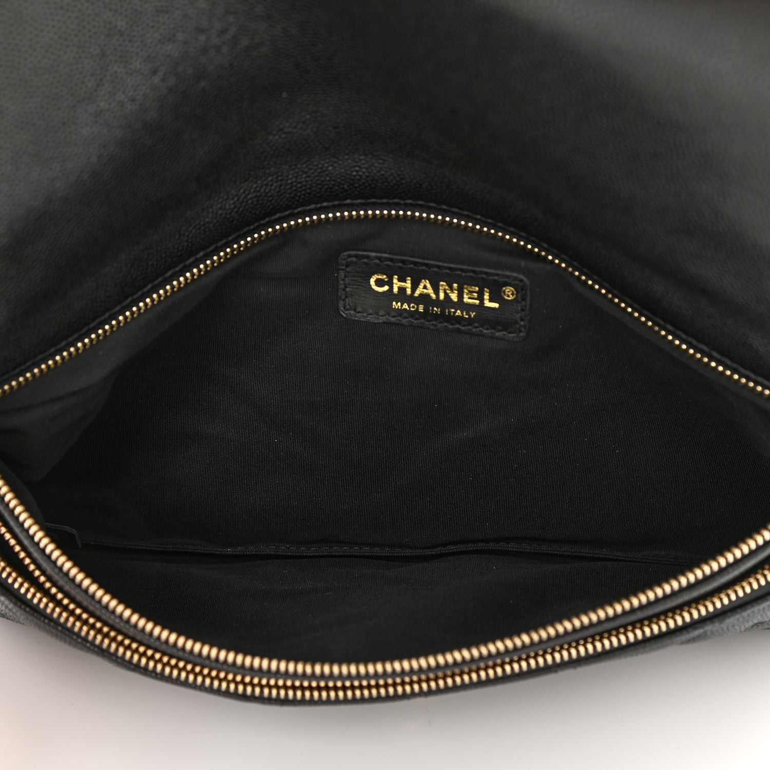 Chanel Caviar Quilted Flap Clutch Black 5 of 10