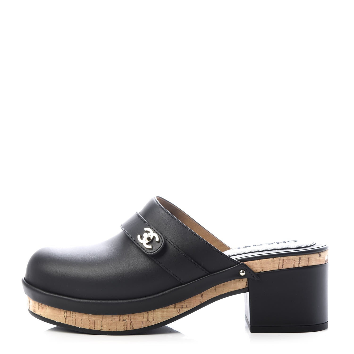 Chanel Calfskin CC Turn Lock Clogs 40 Black 1 of 10