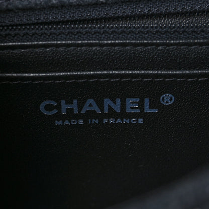 Chanel Wool Velvet Crystal Studded Mini Rectangular Flap Grey Black 5 of 8