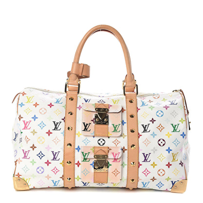 Louis Vuitton Monogram Multicolor Keepall 45 White 1 of 9