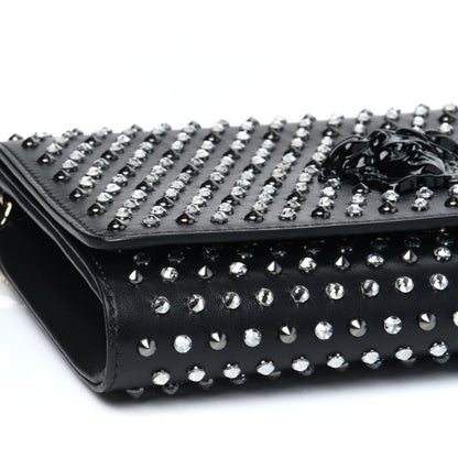 Versace Nappa Crystal Studded Palazzo Chain Evening Bag Black 11 of 14