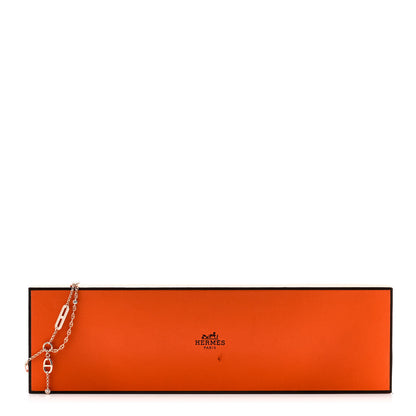 Hermes 18K Rose Gold Diamond Chaos Bracelet LG 4 of 4
