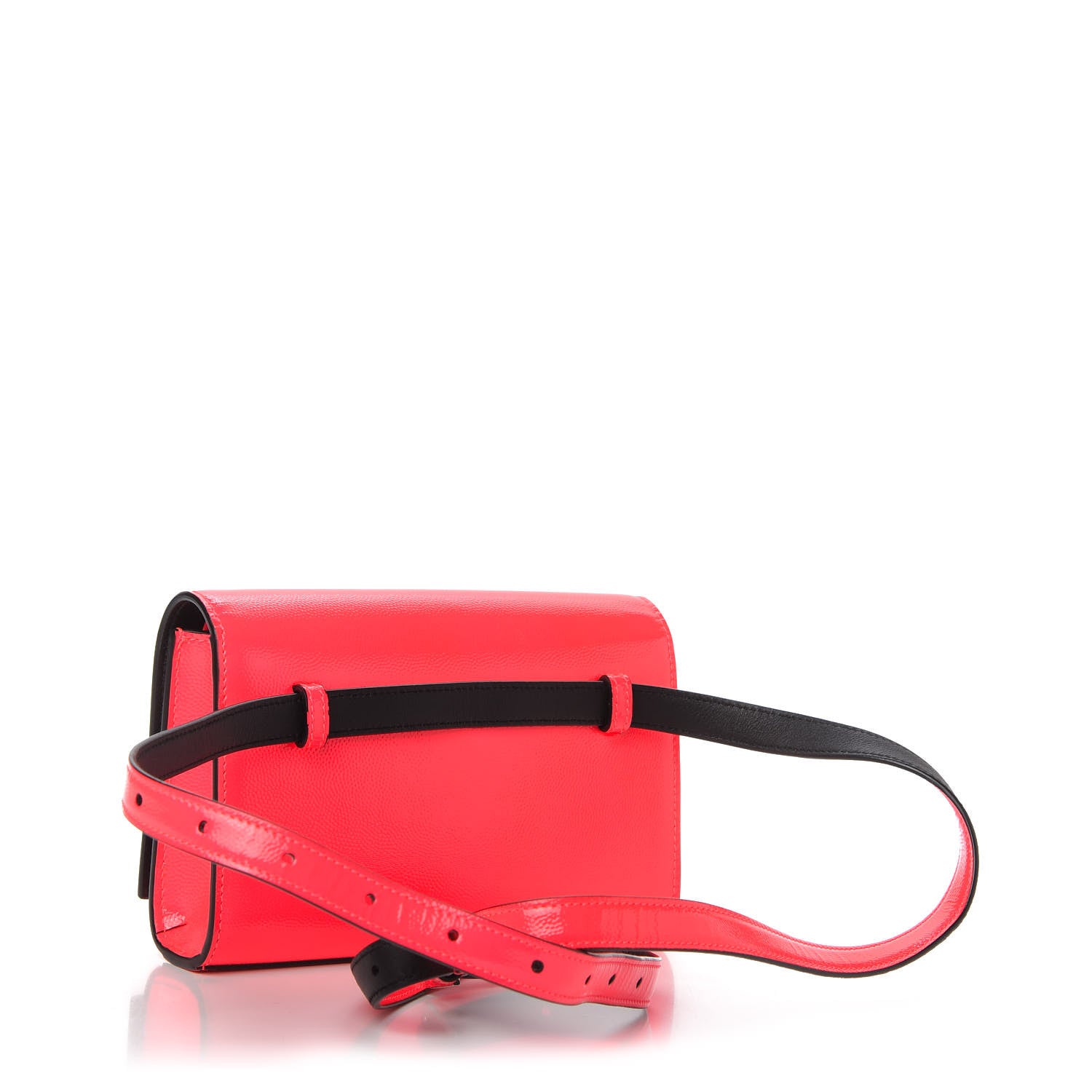 Saint Laurent Grain De Poudre Monogram Kate Belt Bag Neon Pink 3 of 8