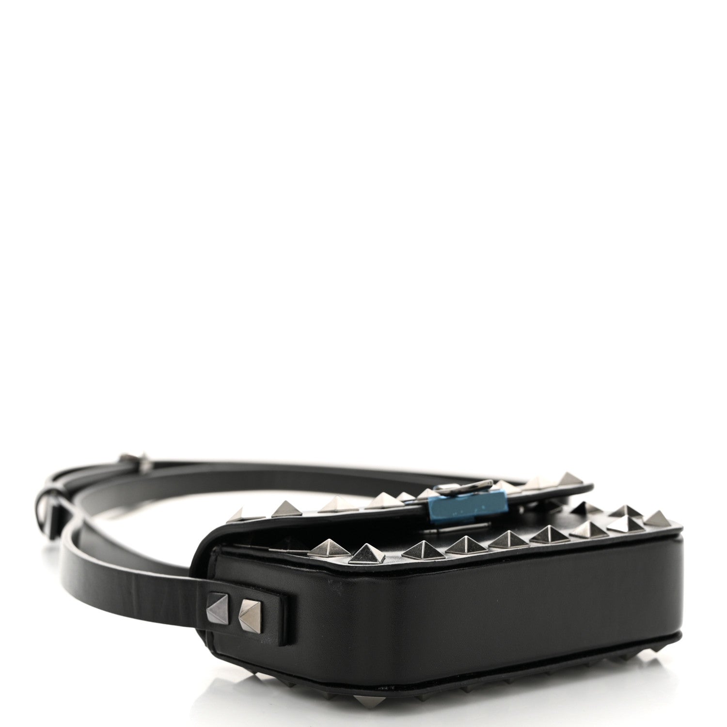 Valentino Garavani Vitello Mini Rockstud Flip Lock Shoulder Bag