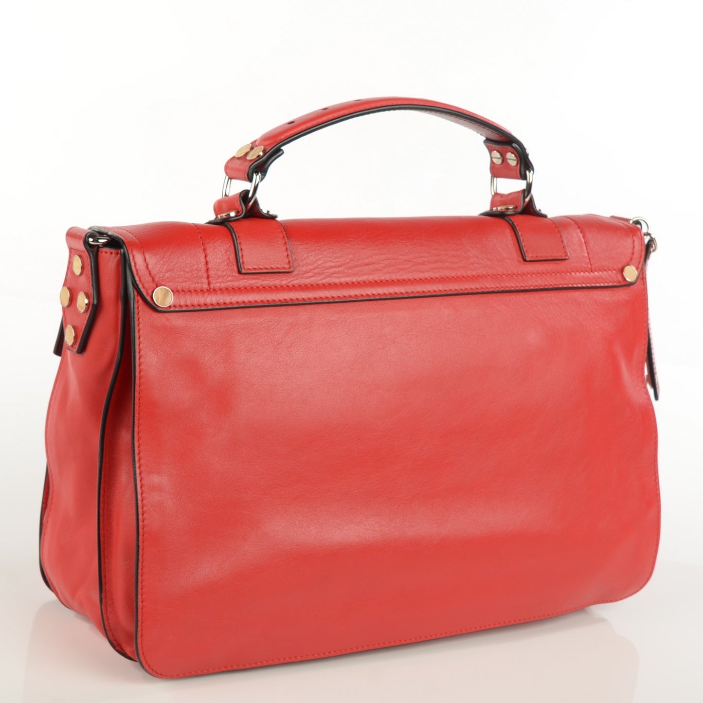 Calfskin Medium Double Sided PS1 Satchel Poppy Chianti