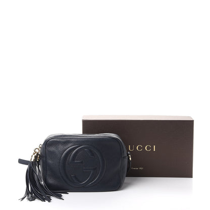 Gucci Pebbled Calfskin Small Soho Disco Bag Blue 9 of 9