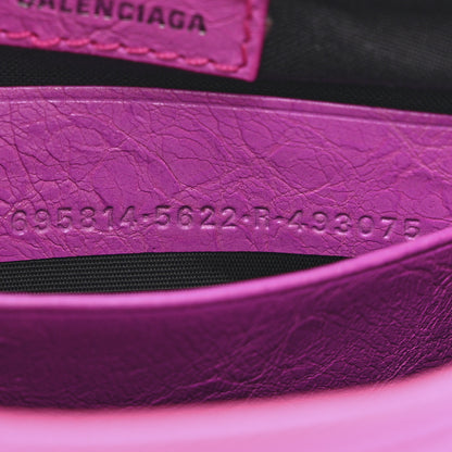 Balenciaga Agneau Arena Le Cagole Mini Purse With Chain Lipstick Pink 8 of 11