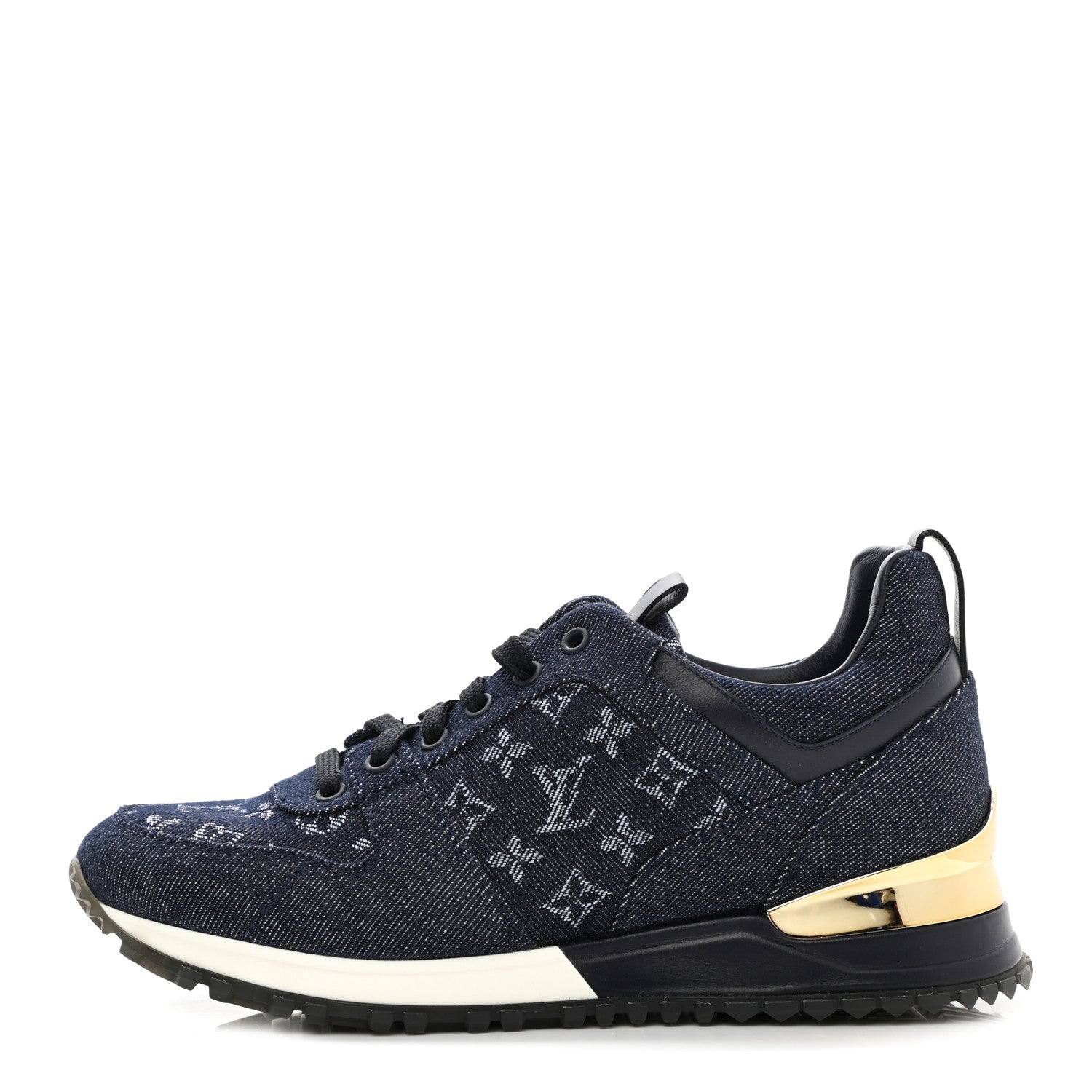 Louis Vuitton Denim Monogram Run Away Sneakers 36 Blue 1 of 10