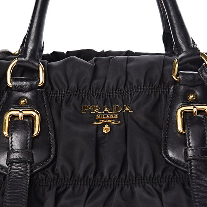 Prada Tessuto Nylon Gaufre Shopping Satchel Black 7 of 18