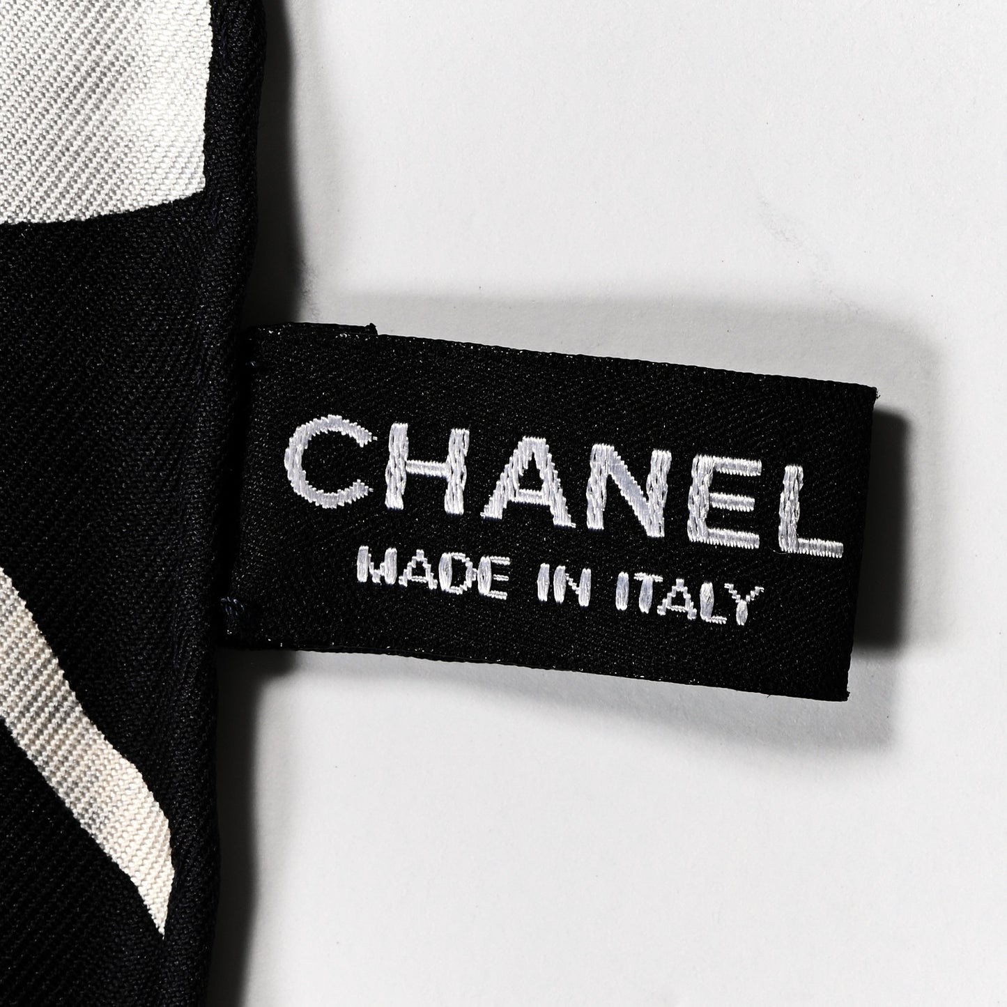 Silk Camellia CC Square Scarf Black