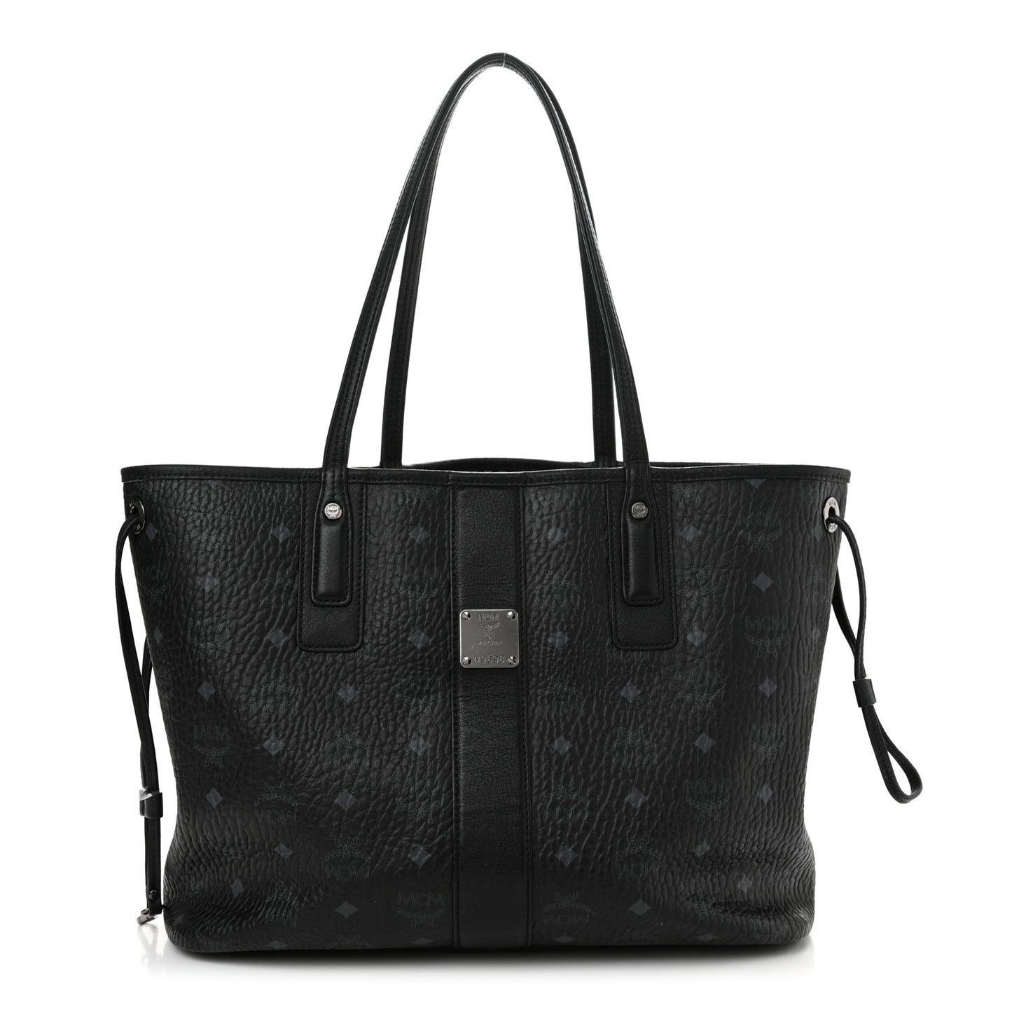 Visetos Medium Liz Reversible Shopper Tote Black