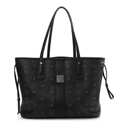 MCM Visetos Medium Liz Reversible Shopper Tote Black 1 of 29