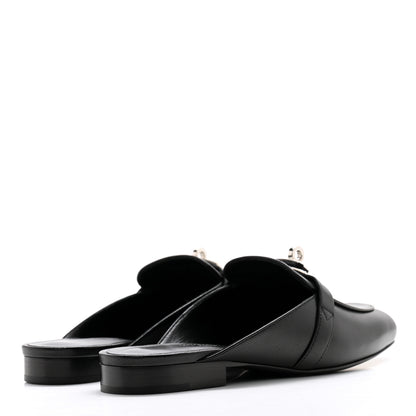 Hermes Goatskin Oz Mules 35 Black 4 of 9