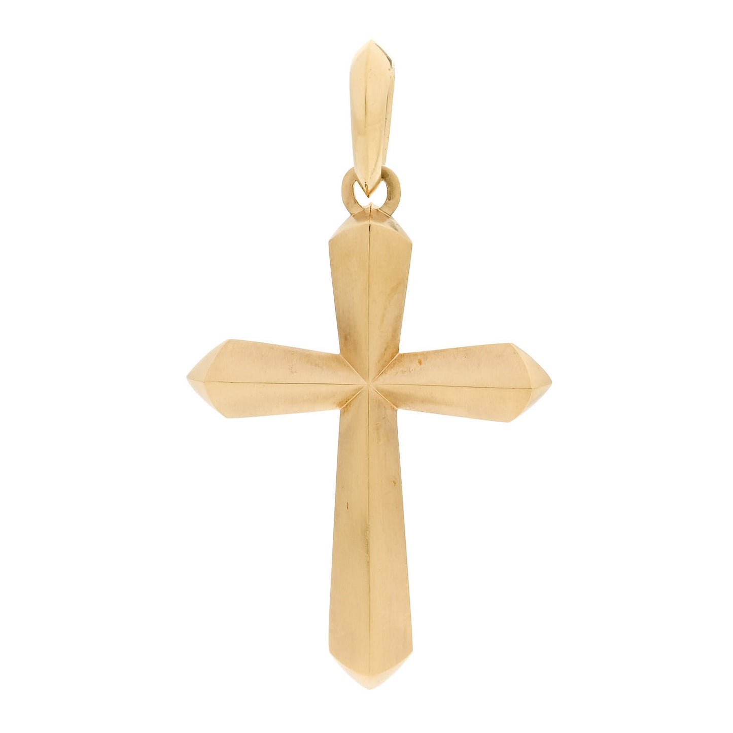 18K Yellow Gold XL Roman Cross Enhancer Pendant
