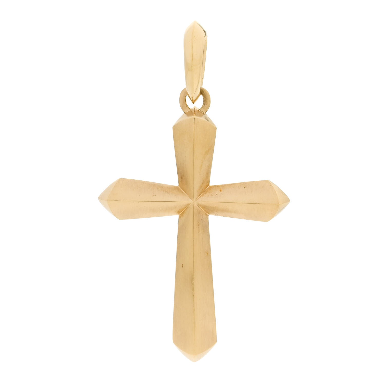 David Yurman 18K Yellow Gold XL Roman Cross Enhancer Pendant 1 of 4