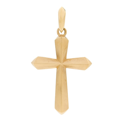 David Yurman 18K Yellow Gold XL Roman Cross Enhancer Pendant 1 of 4