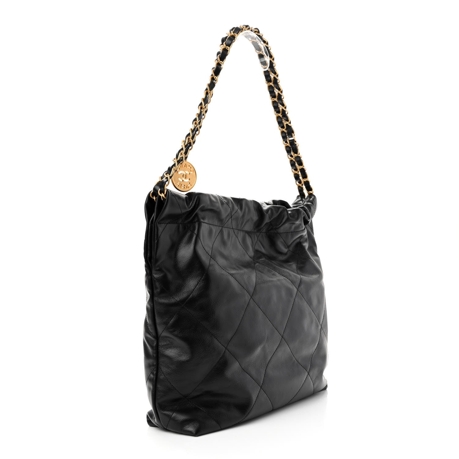 Chanel Calfskin Quilted Small Chanel 22 Black 3 of 11