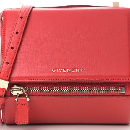 Givenchy Textured Calfskin Mini Pandora Box Crossbody Bag Red 14 of 24