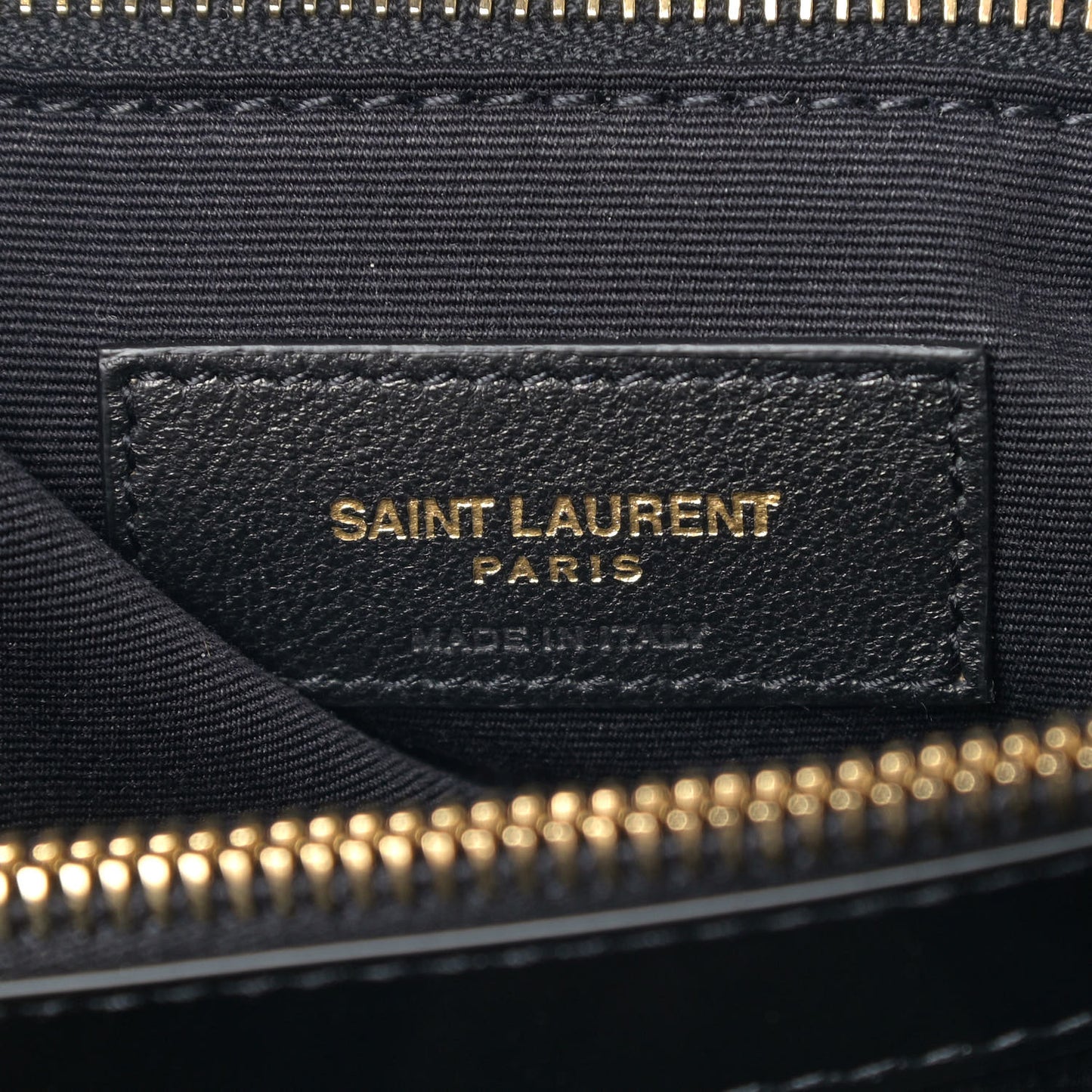 Calfskin Y Quilted Monogram Medium Loulou Chain Satchel Black