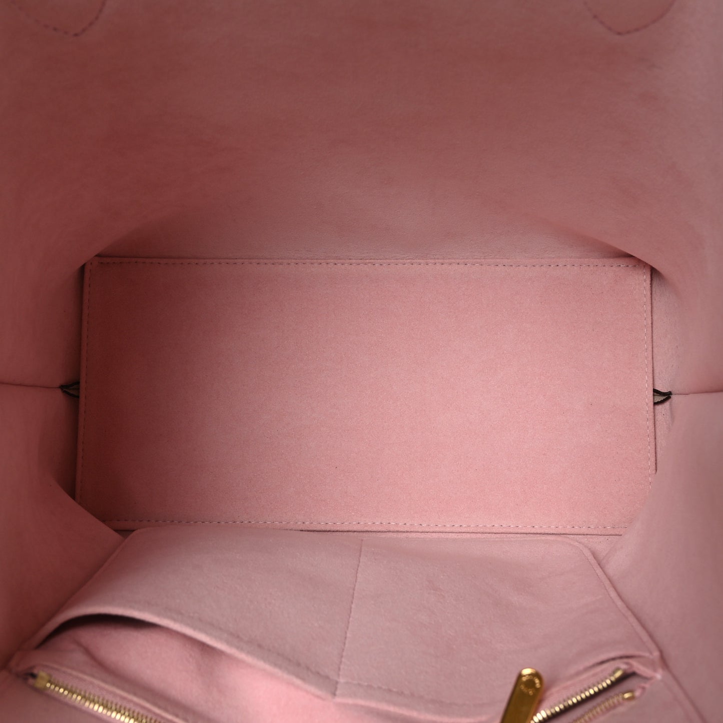 Calfskin Lockme Go Tote Greige