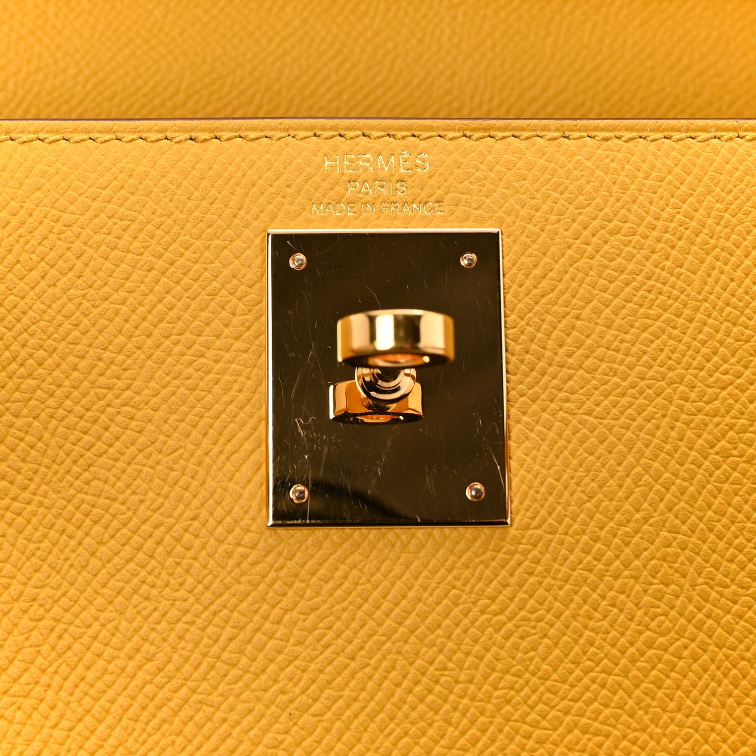 Hermes Epsom Kelly Sellier 28 Jaune Ambre 11 of 19