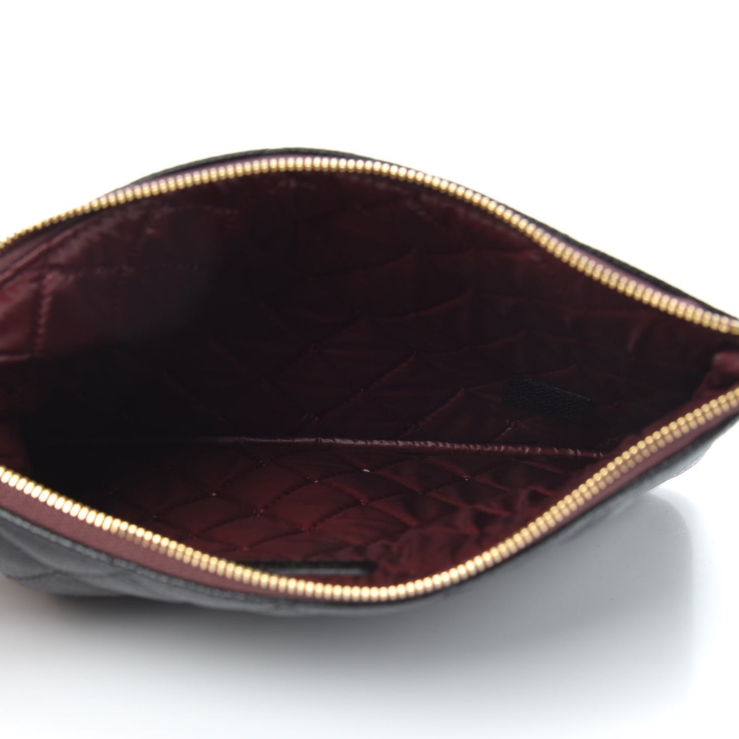 Caviar Quilted Medium Cosmetic Case Black