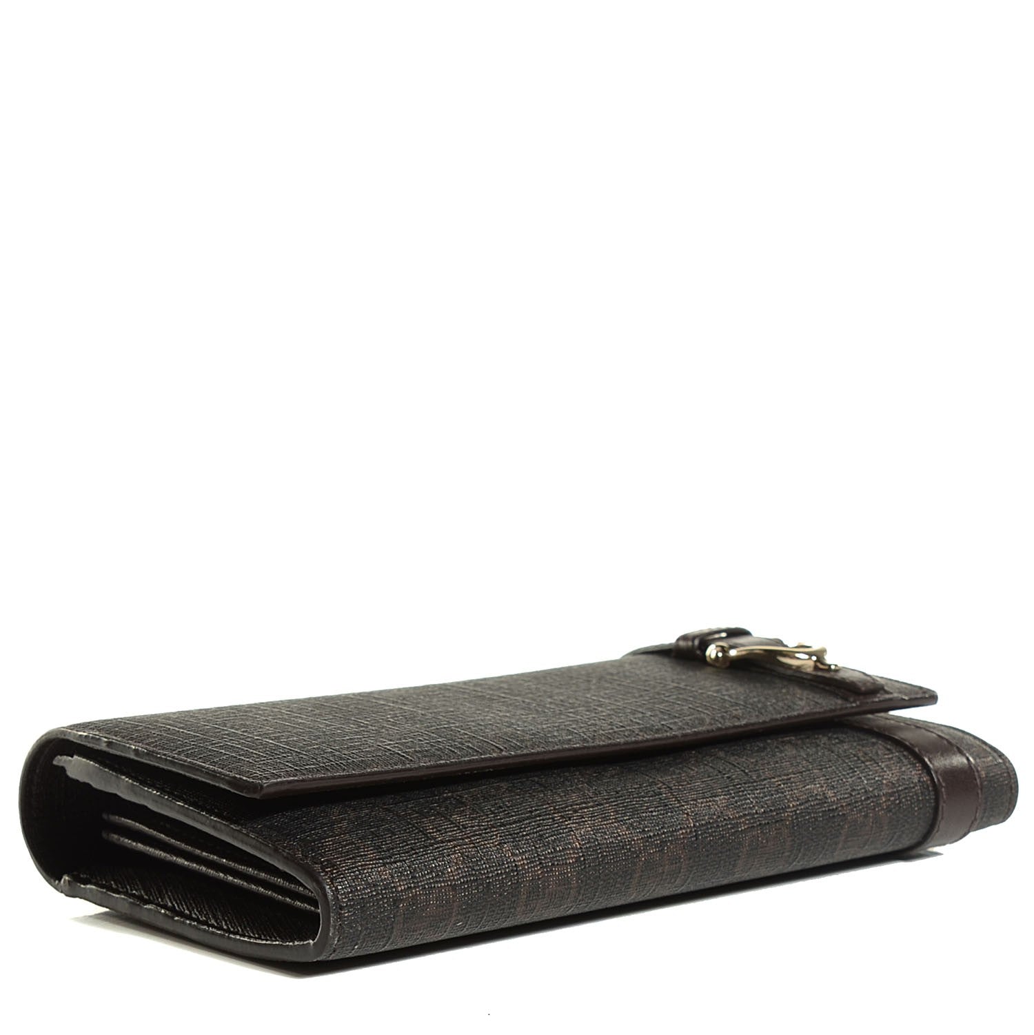 Gucci GG Supreme Monogram Nice Continental Wallet Dark Brown 4 of 8