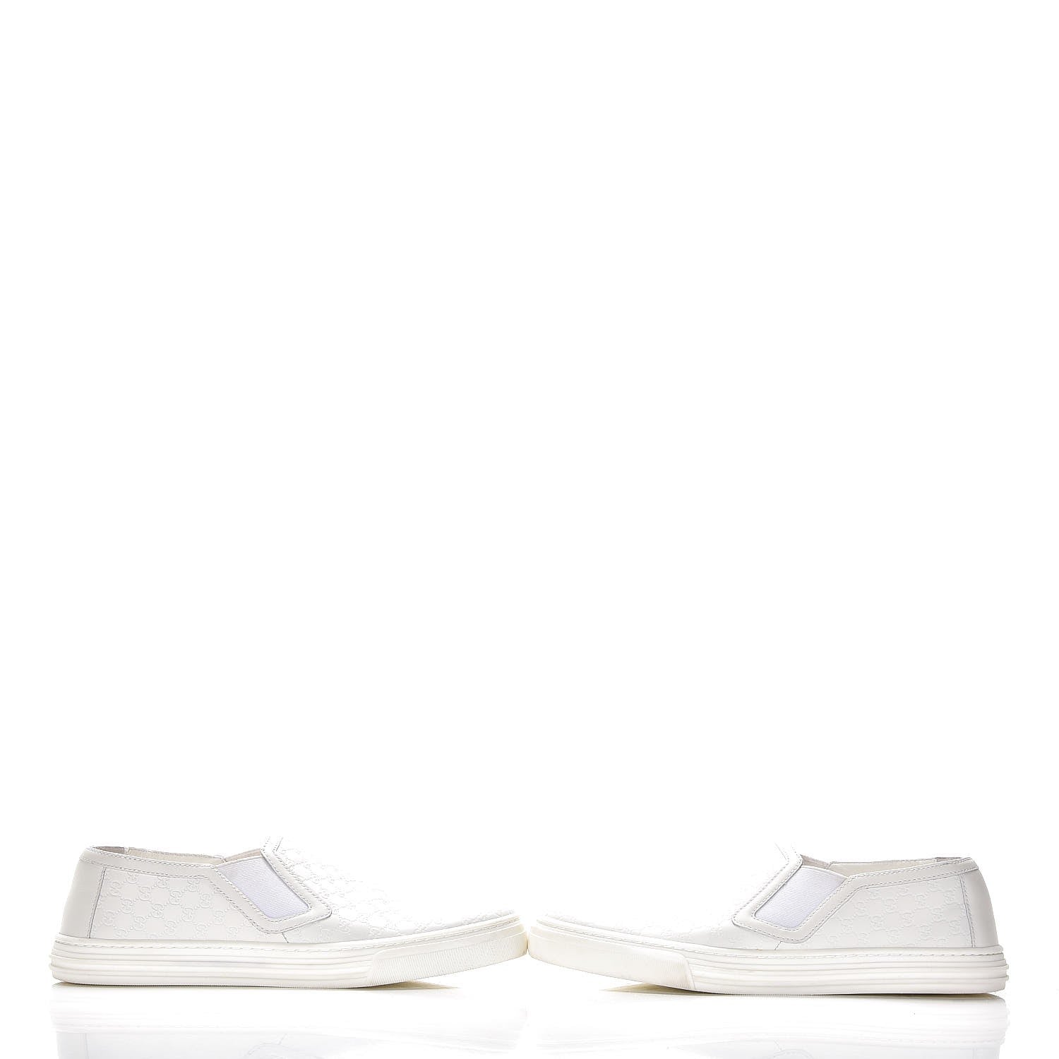 Gucci Microguccissima Slip On Sneakers 37 White 4 of 13