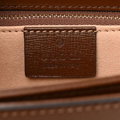 Gucci Azalea Calfskin Horsebit 1955 Shoulder Bag Brown Sugar 6 of 12
