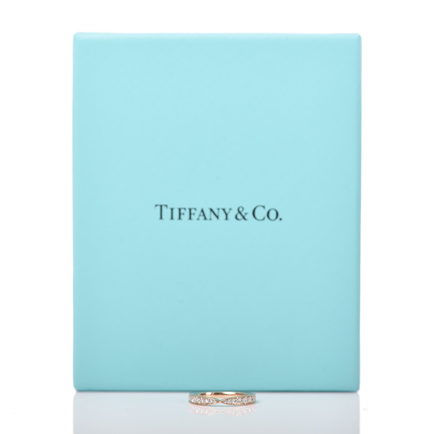 Tiffany 18K Rose Gold Diamond Harmony Ring 46 3.5 6 of 6