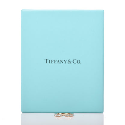 Tiffany 18K Rose Gold Diamond Harmony Ring 46 3.5 6 of 6